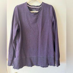 L.L. Bean Women: Bean's Cozy Split Hem Sweatshirt size Large